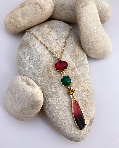 گردنبند رو لباسی مولتی کالر زنانه I AM