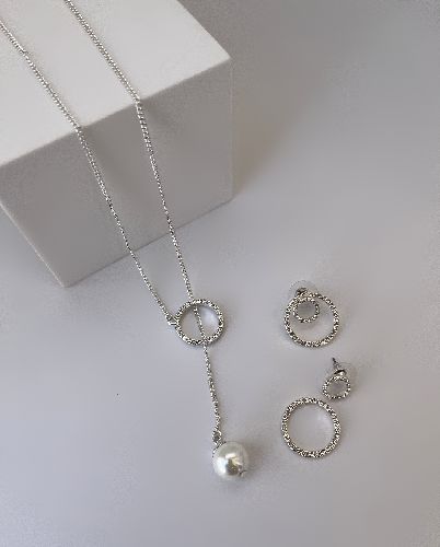 ست بدلیجات رولباسی و گوشواره زنانه Tosh