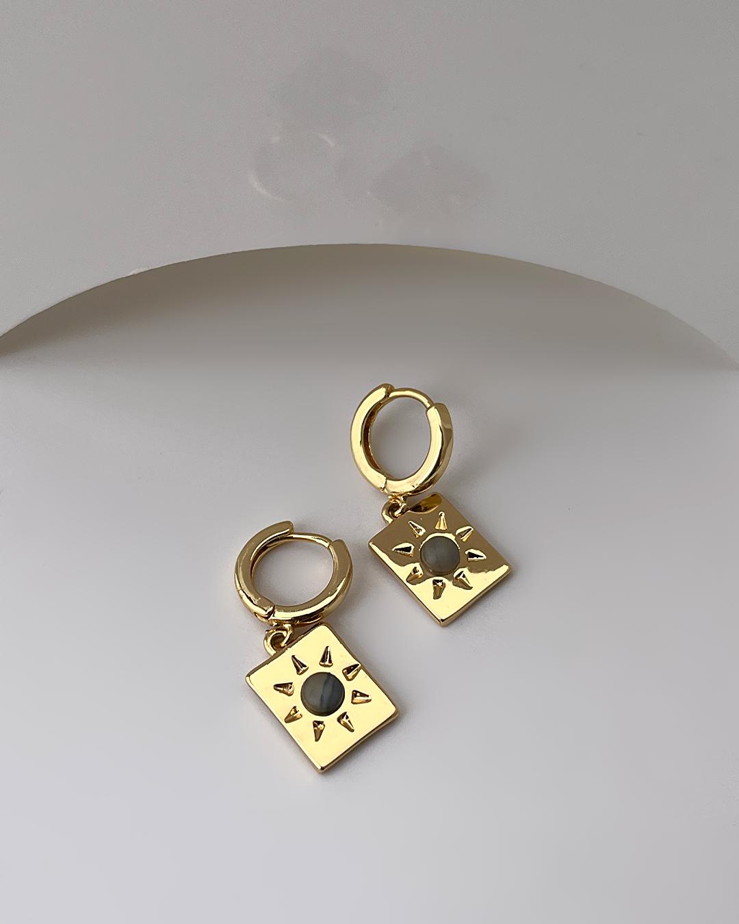 گوشواره خورشید حلقه ای زنانه Tosh