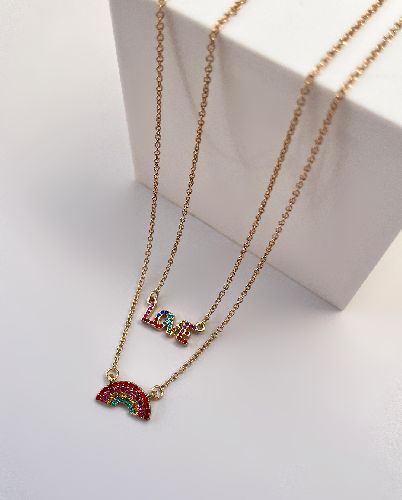 گردنبند دوستی مولتی کالر زنانه Freebrand