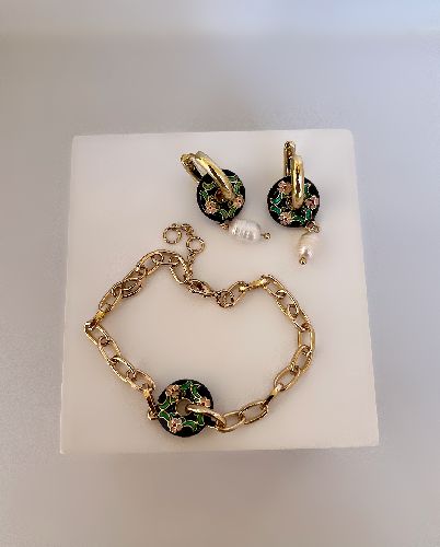 ست بدلیجات دستبند و گوشواره زنانه Tosh