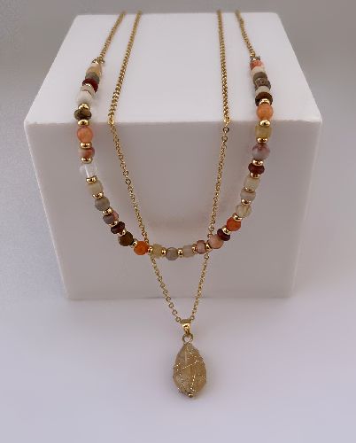 گردنبند 2لاین زنانه Tosh