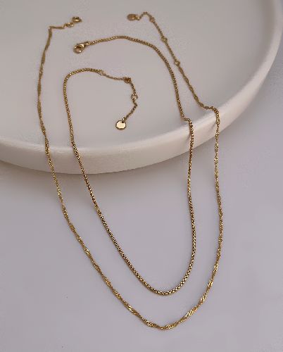 گردنبند طرح طلا زنانه Six