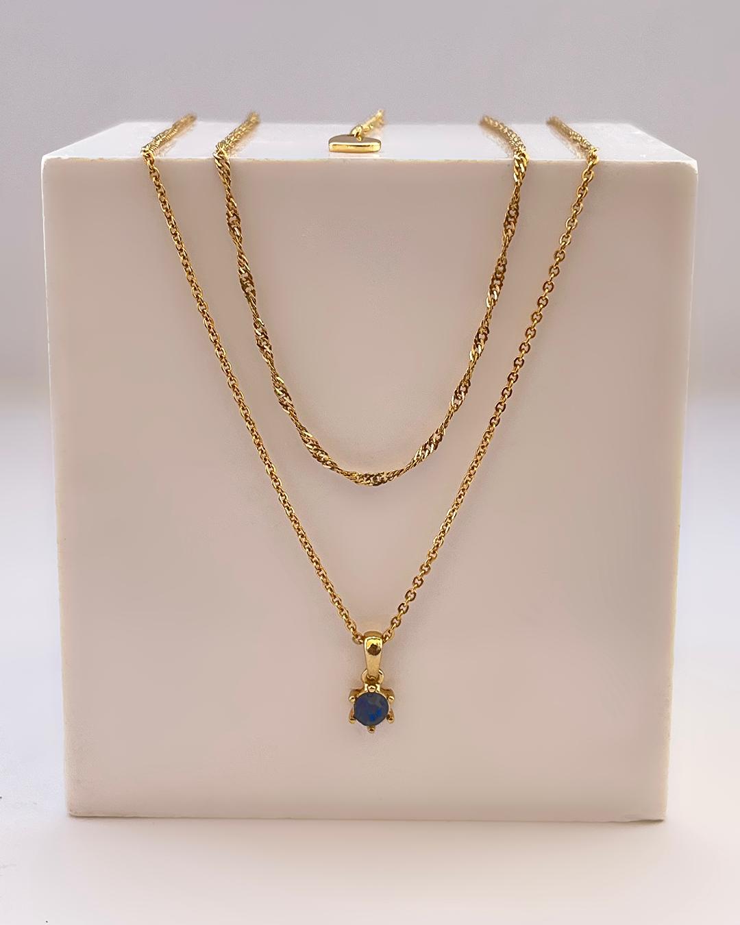 گردنبند 2لاین زنانه Six