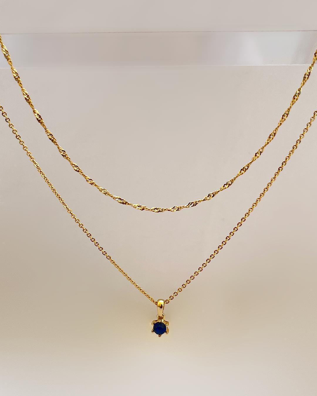 گردنبند 2لاین زنانه Six