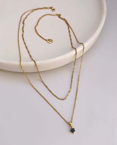 گردنبند 2لاین زنانه Six