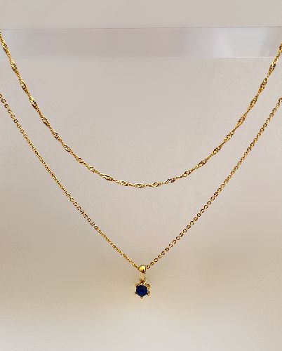 گردنبند 2لاین زنانه Six