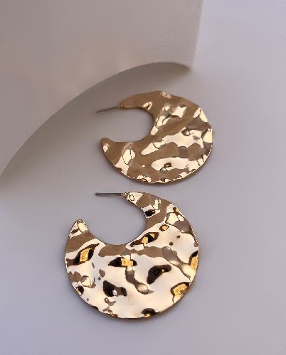 گوشواره ماه چکشی زنانه I am